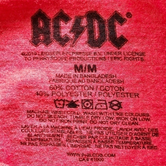 AC/DC T Shirt, Hells Bells, Holiday, Christmas, Tshirt, 80s, Band Shirt, Size, M - Picture 4 of 4